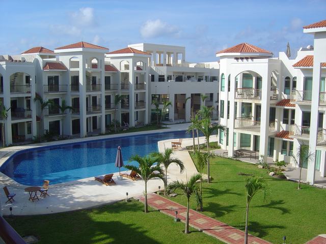 Pool View from Living Room Balcony