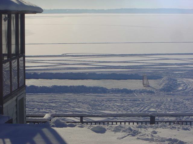 Skating Rink in Front of Cottage